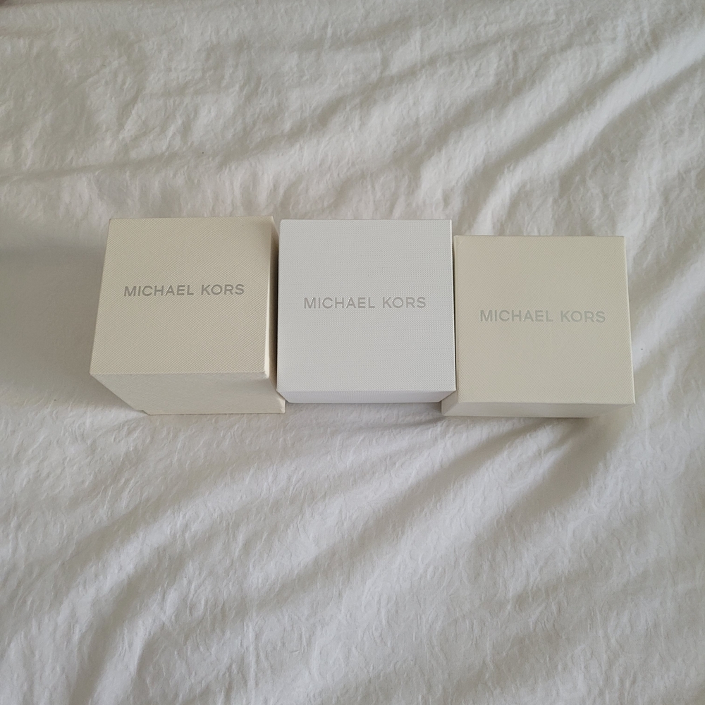 Michael Kors Cream and White Box Trio